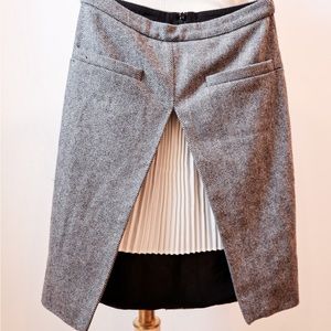 Stylish winter wool skirt